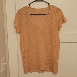 J Crew Short Sleeve V Neck T Shirt
